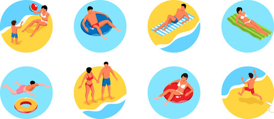 Tropical Beach Compositions Set