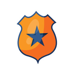 police symbol isolated	vector illustration