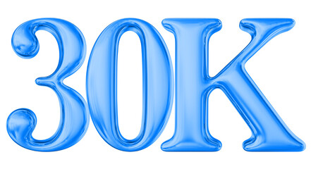 Thank You 30K Follower Blue