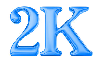 Thank You 2K Follower Blue