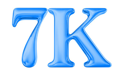 Thank You 7K Follower Blue