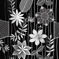 Florales Muster, made by Ai, AI-Art