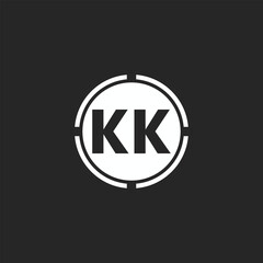 modern KK logo designs