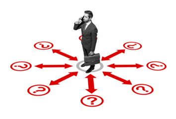 Corporate businessman planning financial strategies