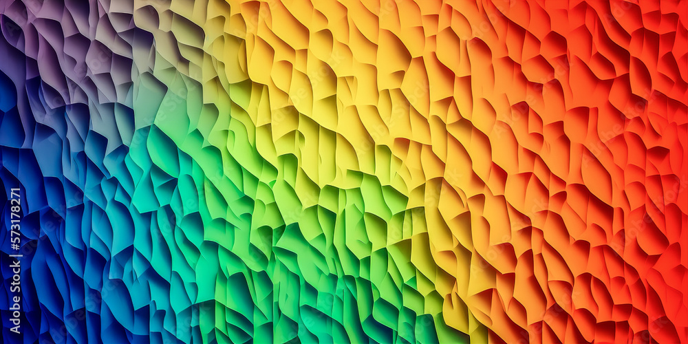 Poster bright colorful abstract background. abstract folded paper effect. abstract multicolored origami pap
