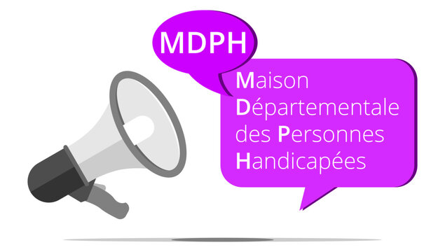 M&eacute;gaphone MDPH - Maison D&eacute;partementale des Personnes Handicap&eacute;es