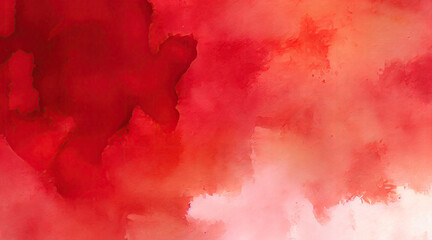 red watercolor on paper generative ai