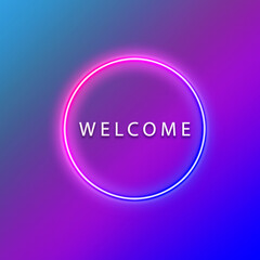 welcome screen or button
