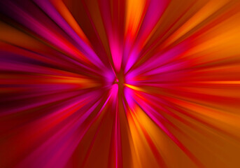 Zoom tunnel effect summer colours background