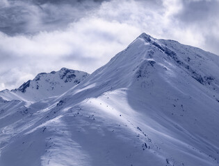 Snow Covered Peak at Boi Taull, Catalan Pyrenees