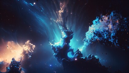 Obraz na płótnie Canvas Nébuleuse de l'espace extra-atmosphérique surréaliste. Idéal comme fond d'écran.