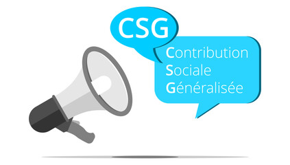 Mégaphone CSG - Contribution Sociale Généralisée