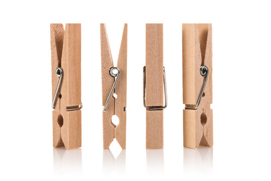 clothespin isolated on white background