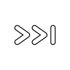 Arrow shapes simple icon