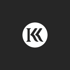 creative KK logo designs