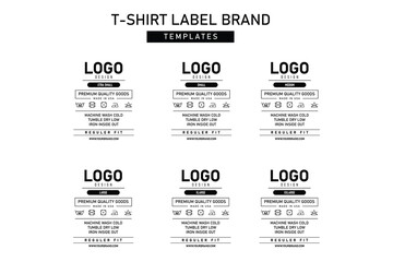 Clothing label tag concept no border vector design