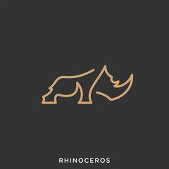 rhino monoline logo design inspiration