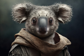 Fototapeta premium Humanoid Koala. Generative AI.