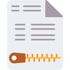 Fototapeta premium Zip File Icon