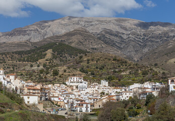 Fototapeta na wymiar Blick auf Sedella, Andalusien, Spanien 