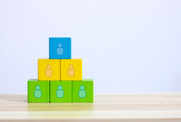 Business team building , Human Resource Management and Job Hiring Recruitment concept