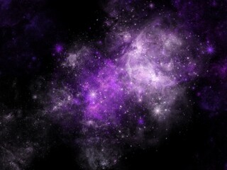Obraz na płótnie Canvas Purple Galaxy