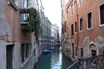 Fototapeta na wymiar Old town and canal in Venice, Italy