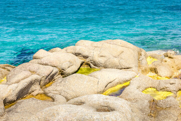 Fototapeta na wymiar Beach in the Taillat Cape near Saint-Tropez, South of France