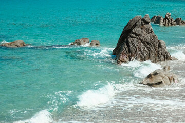 A Beach near the sea in nature recreation vacation journey background