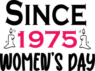 Since 1975 women's day
