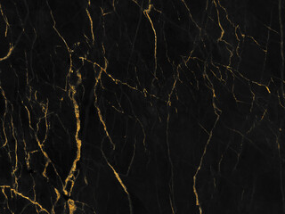 Black and gold marble luxury wall texture with shiny golden line pattern abstract background design for a cover book or wallpaper and banner website.	