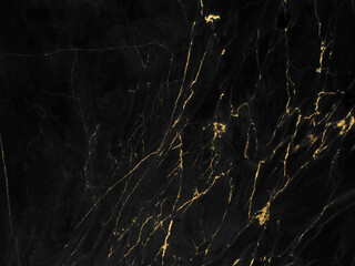 Black and gold marble luxury wall texture with shiny golden line pattern abstract background design for a cover book or wallpaper and banner website.	
