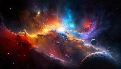 colorfull galaxy #01 (Gernerative AI)