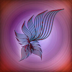 abstract background with a flower