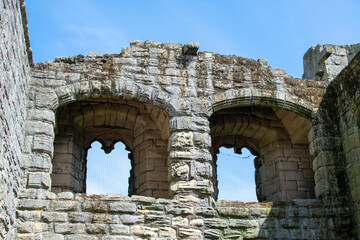Fototapeta na wymiar Warkworth Castle in Northumberland, UK