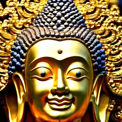 buddha head in the sun