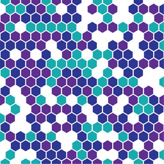 Seamless Hexagonal Honeycomb Design Wallpaper