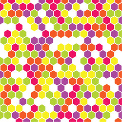 Seamless Hexagonal Honeycomb Design Wallpaper