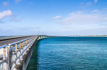 Obraz premium Japanese beautiful scenery - a ocean bridge