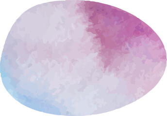 水彩のラフな丸型フレーム。ベクターデータ。