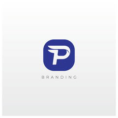 P Letter Logo Vector Trademark. Universal P Logotype Brand
