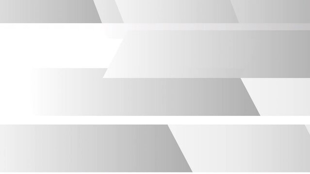 White grey geometry shapes corporate background. Seamless looping