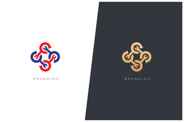 Industrial Technology Vector Logo Concept