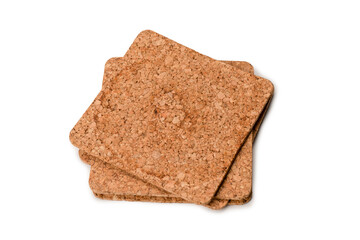 Coaster for a cup isolated on a white background.