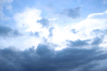 dark blue cloud with white light sky background and midnight evening time  