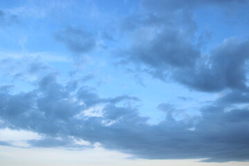 dark blue cloud with white light sky background and midnight evening time  