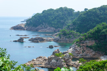 夏の浦富海岸 鳥取県 浦富海岸