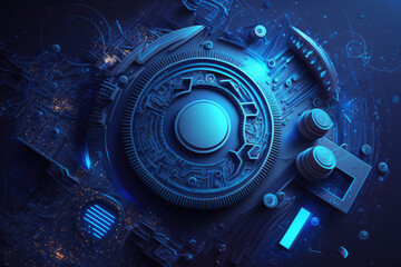 technology background with gears