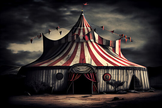 Unheimliches Zirkuszelt
