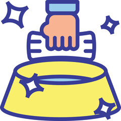 clean flat line style icon